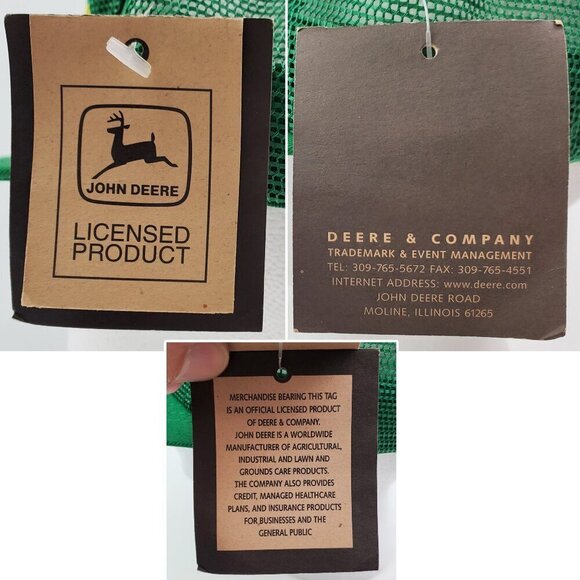 John Deere Vintage Snapback Hat K-Products Full Mesh Greenline Service Patch NWT - Picture 4 of 13